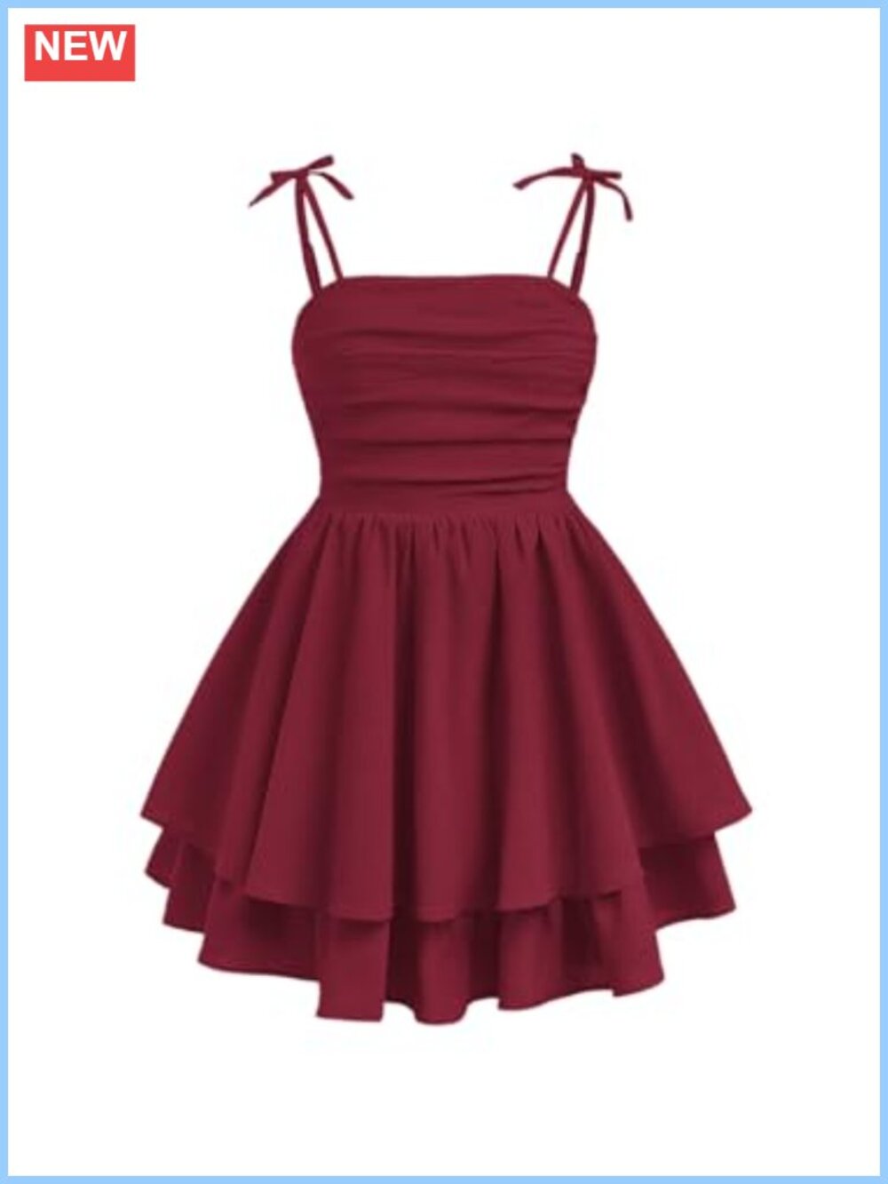 Girls Smocked Ruched Flowy Cami Dress Polyester Blend